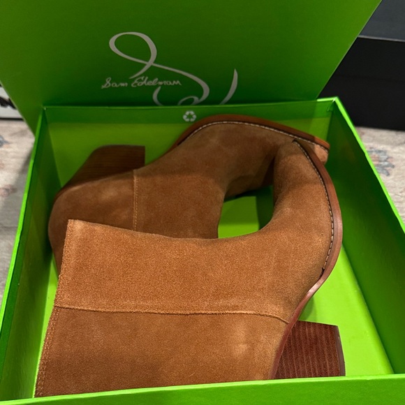 Sam Edelman Tan Suede Ankle Booties - Picture 9 of 11